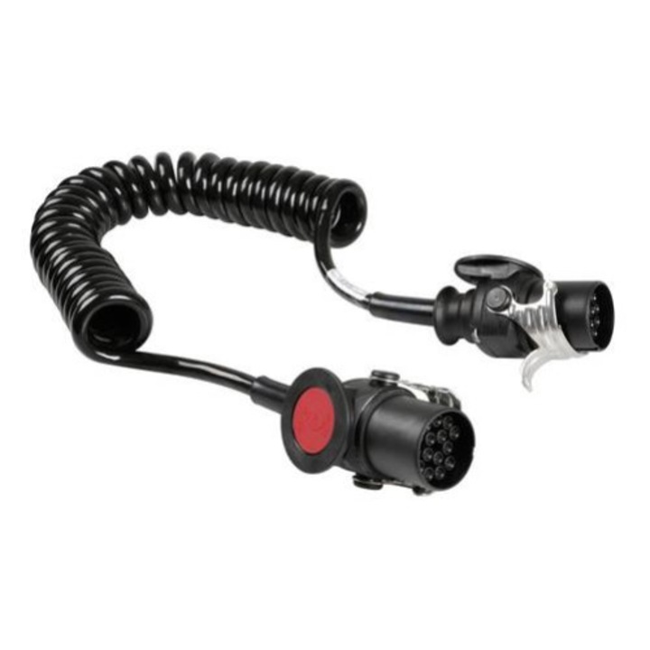 Adaptor camion Lampa, Plastic, 24V, 4.5m, Negru