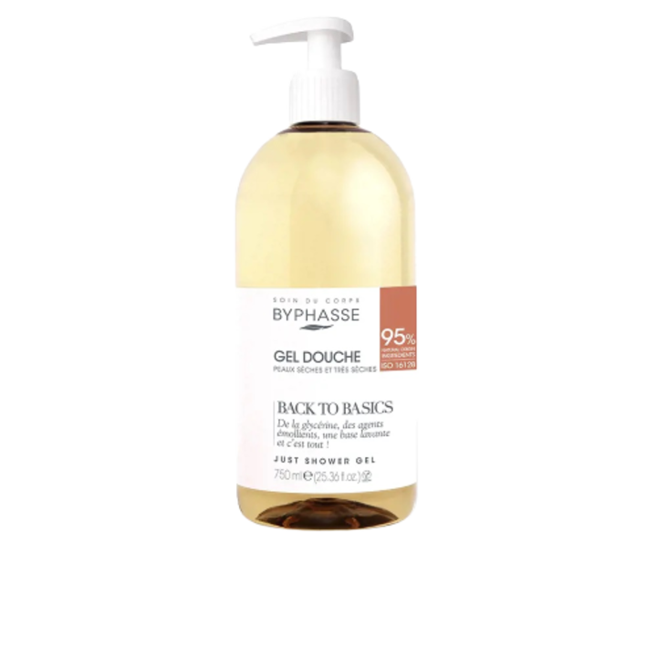Tusfürdő száraz bőrre, Byphasse, Vissza az alapokhoz, 750 ml