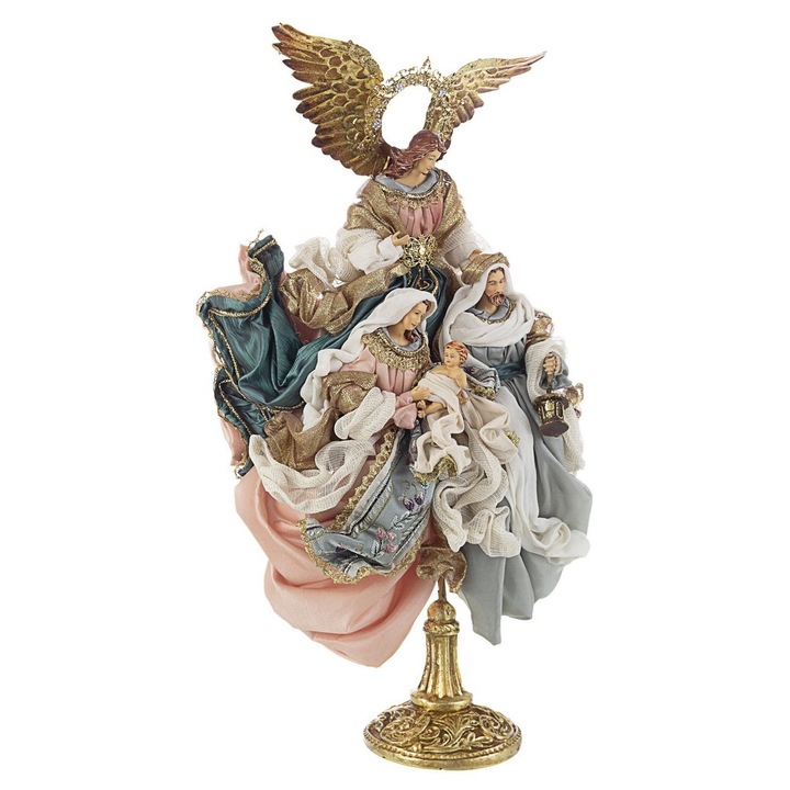 Figurine religioase din polirasina si textil Rinascimento 30x23x51 cm