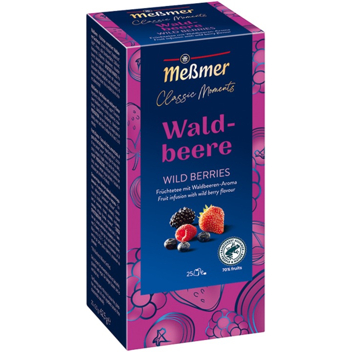 Messmer Classic Moments Vadbogyós tea, 25 x 2,5 g