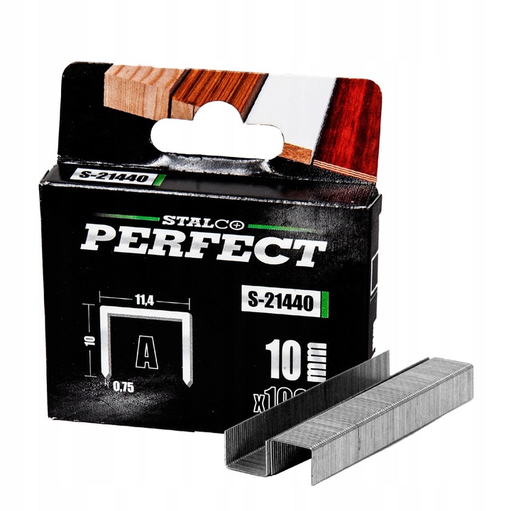 Agrafe Tapiserie, Stalco, PROF, Pentru Lemn, Placi Si Tapiterie, Intarite Si Galvanizate, Durabile Si Precise, Ideale Pentru Bricolaj Si Lucrari De Constructie, 12 Mm, 1000 Bucati, Argintii