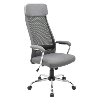 Scaun de birou ergonomic Klaus X, material textil si mesh, Gri Scaun de birou ergonomic Klaus X, material textil si mesh, Gri
