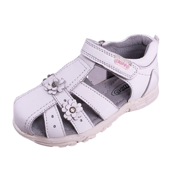 Детски сандал Chippo Baby 923966, 21-25, Естествена кожа, Бял