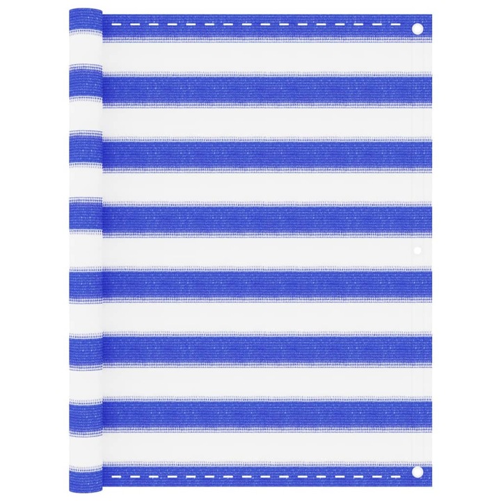 Балконски параван vidaXL, Синьо и бяло, 90x300 см, HDPE