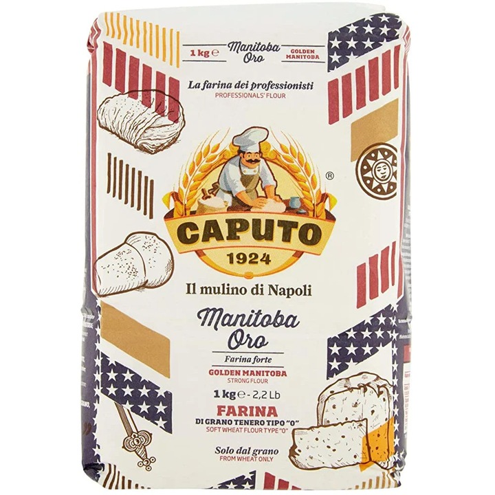 Faina de grau italiana Manitoba Oro tip 0, Caputo, 1kg