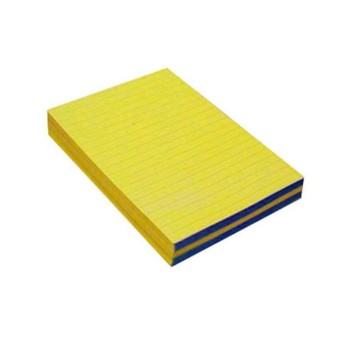 Линиран лепен жълт тефтер А5
