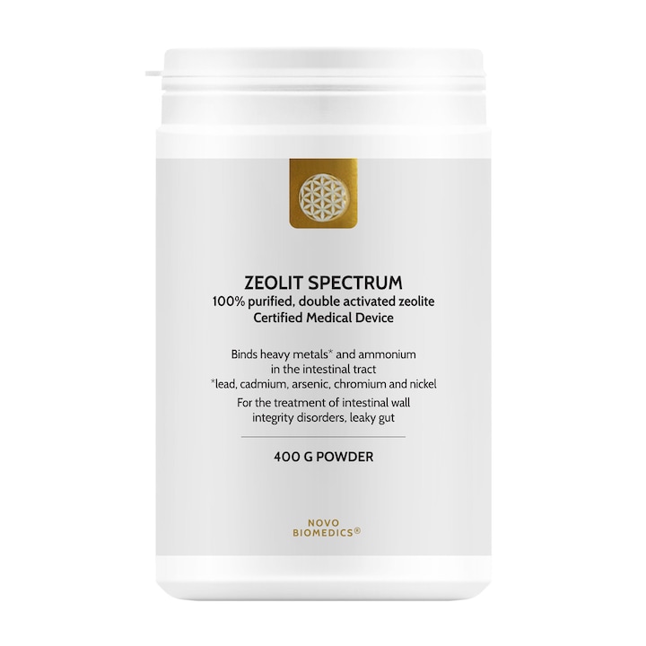 Zeolit Spectrum Austria - zeolit pur 100%, dublu activat, 400 g pulbere