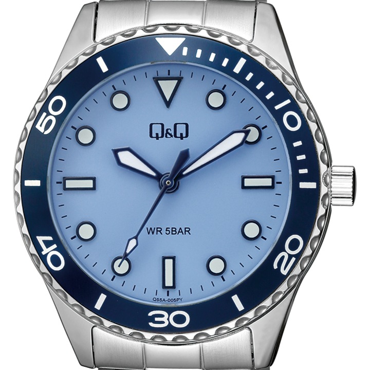Ceas dama Q&Q Q55A-005PY Quartz Argintiu