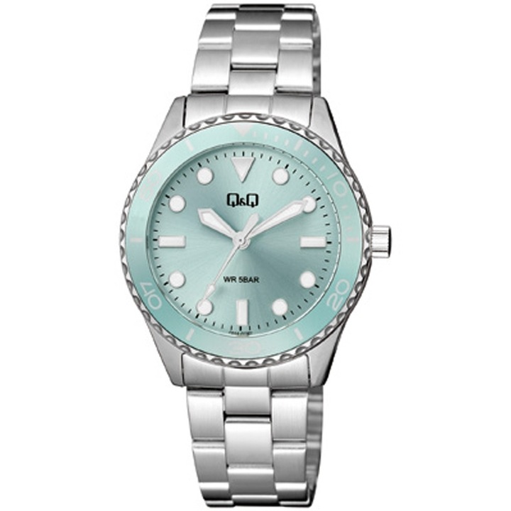 Ceas dama Q&Q Q55A-003PY Quartz Argintiu