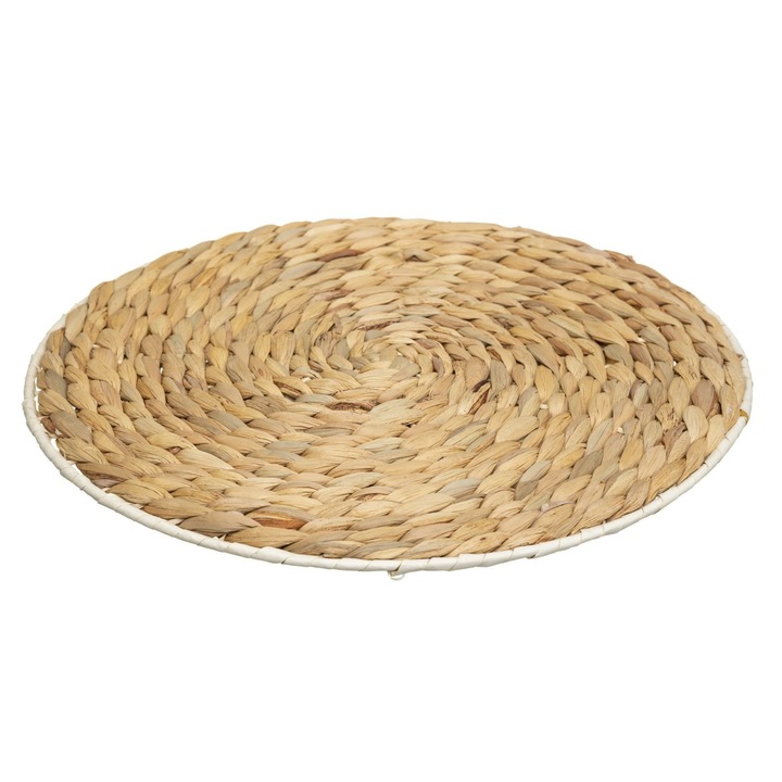 Kerek alátét, Vízi jácint, 35 cm, Natúr