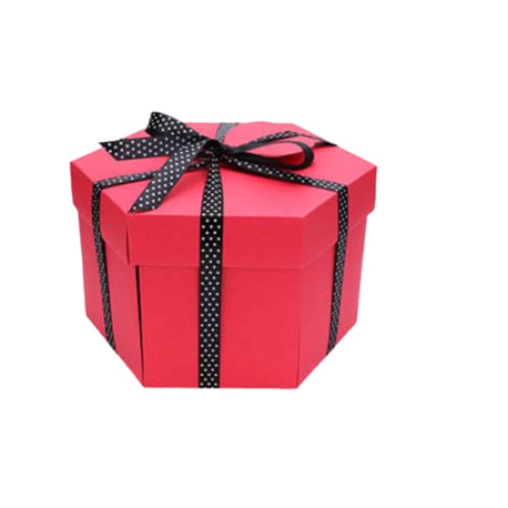 Cutie de cadou exploziva JustForYou, Smania, Dimensiunea cutiei 25 × 15 cm, Material carton