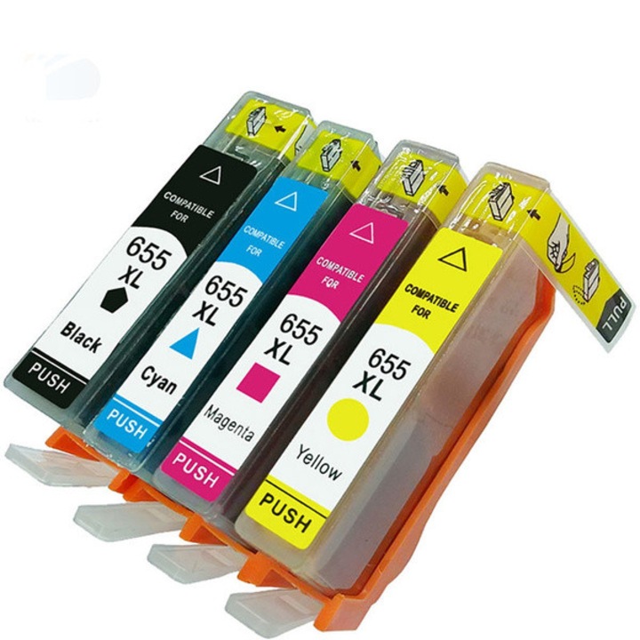 Set 4 cartuse compatibile HP 655 XL BK+C+M+Y capacitate mare
