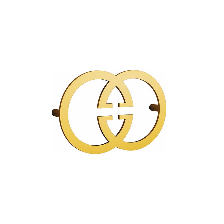 Maner model LISCIO, 128 mm, finisaj auriu