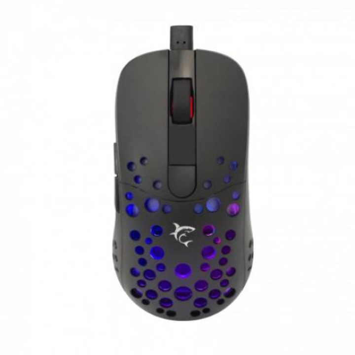 White Shark TRISTAN GM-9004 gamer egér,7D, fekete, 12000 dpi, RGB