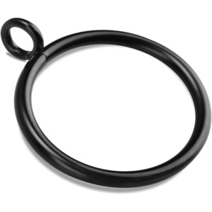 10 Inele Perdea, cm, Negru -