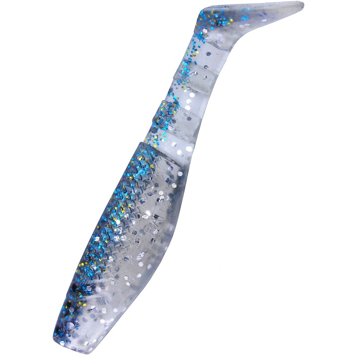 Set 5 buc Shad KP Original Shad 6.25cm, Bluegill Ghost, pentru biban, stiuca sau salau