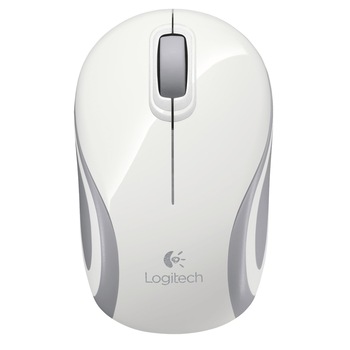Mouse Wireless Logitech M187, USB, Alb Mouse Wireless Logitech M187, USB, Alb