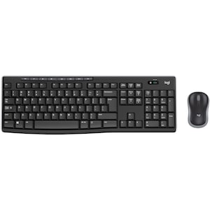 Kit Tastatura + Mouse Wireless Logitech layout US INTL, Negru - .ro