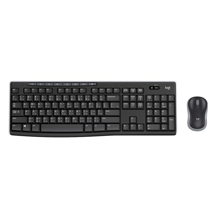 Комплект Безжични Клавиатура + Мишка Logitech MK270, USB 2.0, Black