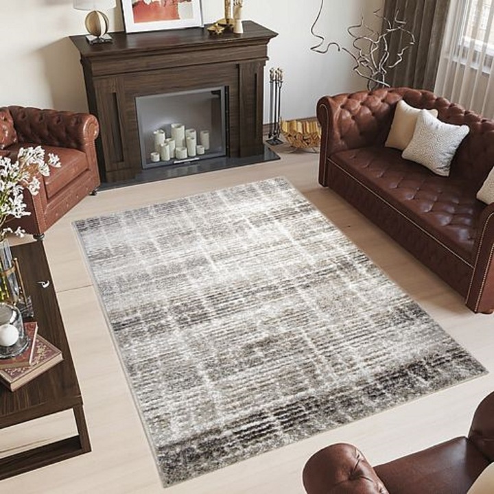 Covor Mondo, Model 74GBE, 160x230, Gri, 2280 gr/mp