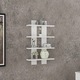 Raft de perete cu 4 polite, suspendat, Nergis, alb, 50 x 80 x 17 cm