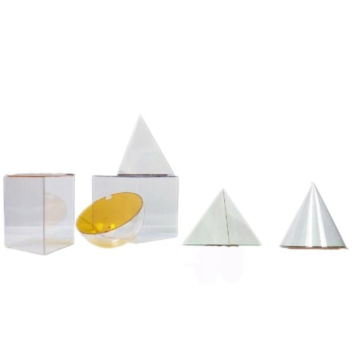 Set Forme geometrice, Plastic, Transparent