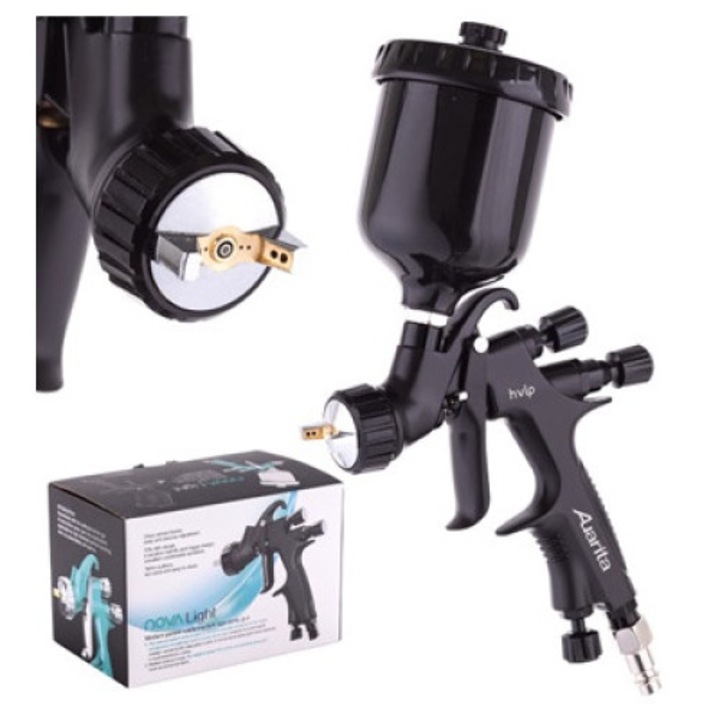 Auarita Nova Light Premium мини универсален пистолет за боядисване с дюза HVLP 1,0 mm