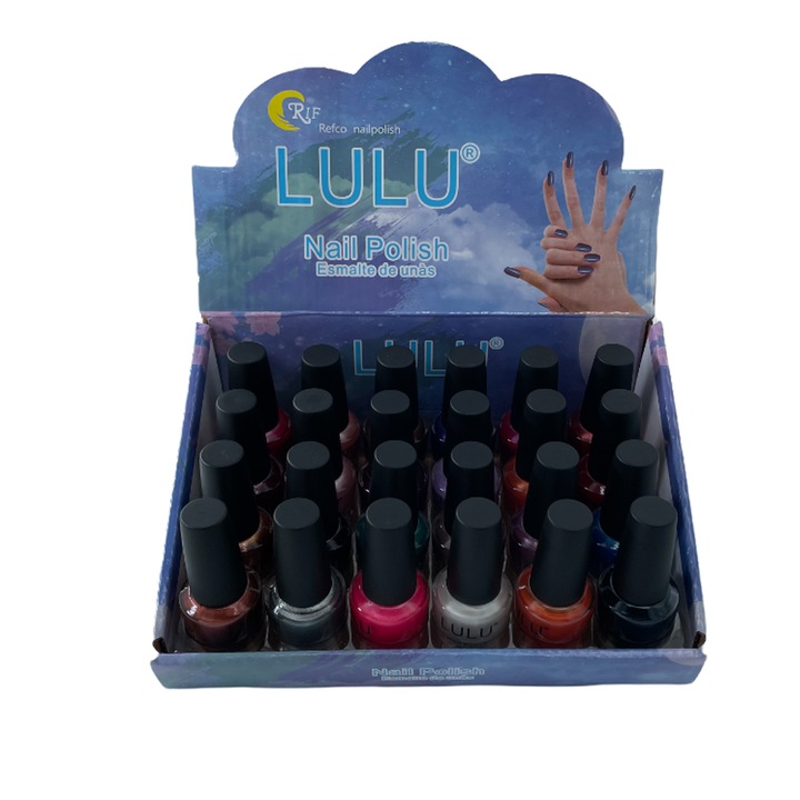 Set Oja Unghii Lulu, Sidefat, 24 buc