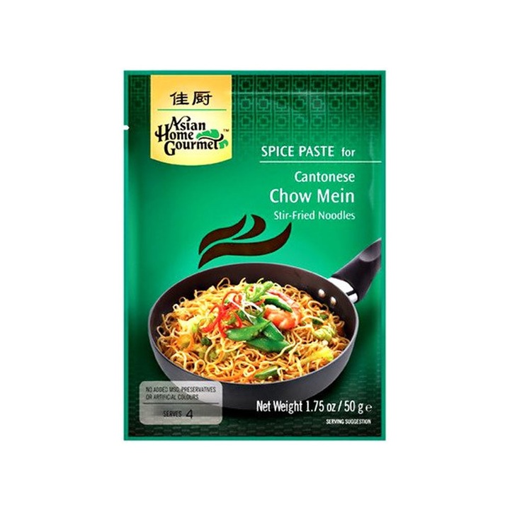 Pasta pentru taitei cantonezi prajiti Chow Mein, Asian Home, 50 g