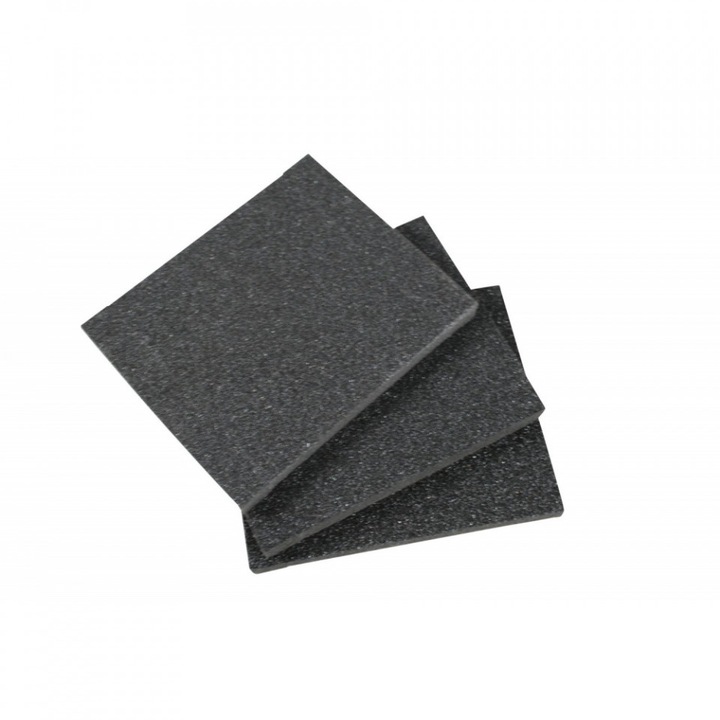 Set 3 bucati, Bureti abrazivi pentru curatare si slefuire, GMF, Negri