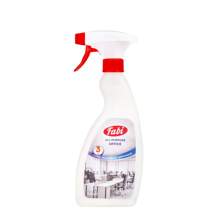 Solutie pentru curatarea tuturor suprafetelor din birou, Fabi, 500ml, Multifunctionala, All Purpose Office