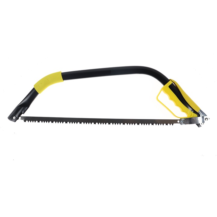 Fierastrau de mana idealStore ProfiTools, pentru Lemn Uscat, Tip Arc, Panza din Otel Calit, Maner din Spuma, Lungime Lama 52.5 mm