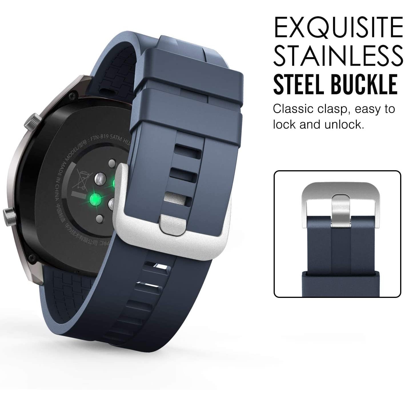 Комплект каишки за смарт часовник, 3 броя, 22 мм, За Huawei Watch GT2 ...