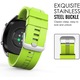 Set 3 Curea silicon 22 mm compatibila cu Huawei Watch GT2 pro / GT2 46mm / GT 46mm / GT 2e, gri, verde armata, verde deschis