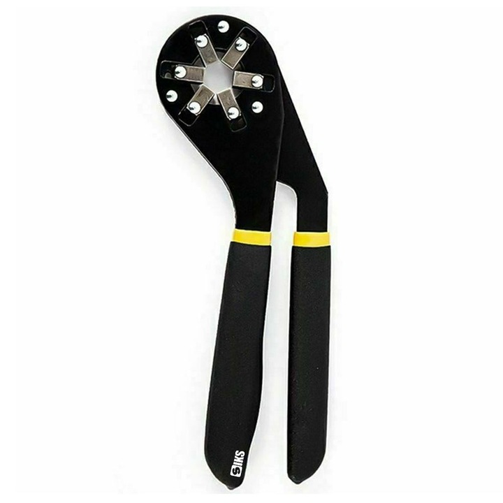 Универсален гаечен ключ SIKS Bionic 6", шестоъгълен магически гаечен ключ, черен