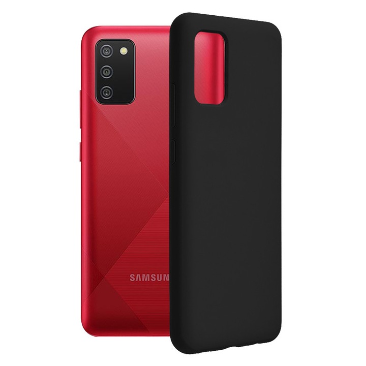 Кейс за Samsung Galaxy A02s Techsuit Soft Edge Silicone, черен