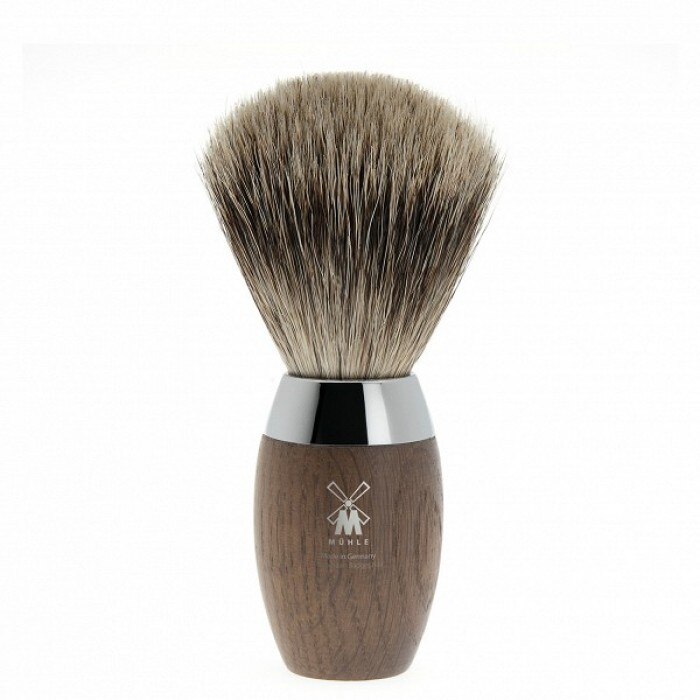 Pamatuf Muehle Fine Badger cu par de bursuc si maner lemn stejar mlastina 281H873