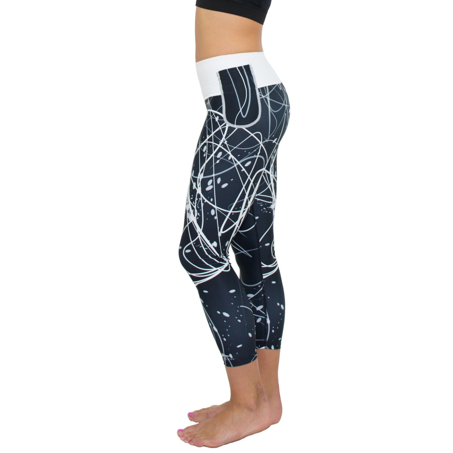 Colanti Fitness pentru femei Delfin Spa, Swash Black