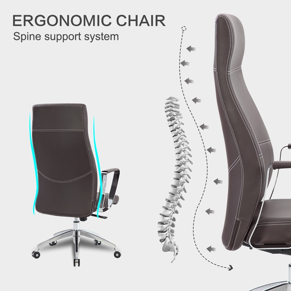 Kring Denver Ergonomikus irodai szék, PU, Barna eMAG.hu Kring Bokai Ergonomikus irodai szék, Műbőr, Barna eMAG.hu