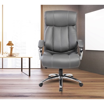 Scaun birou directorial Kring Lincoln, ergonomic, PU, Gri Scaun birou directorial Kring Lincoln, ergonomic, PU, Gri