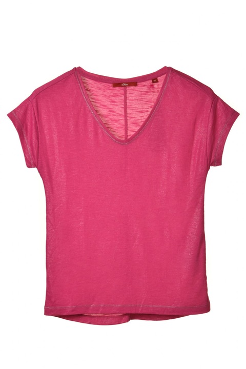 Tricou dama, s.Oliver, Poliester, Roz, 32