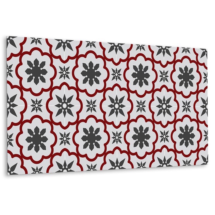 Panou de perete decorativ, Stele geometrice, Gri, 100 cm x 50 cm