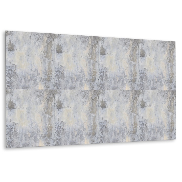 Panou de perete decorativ, Zid vechi de beton, Gri, 100 cm x 50 cm