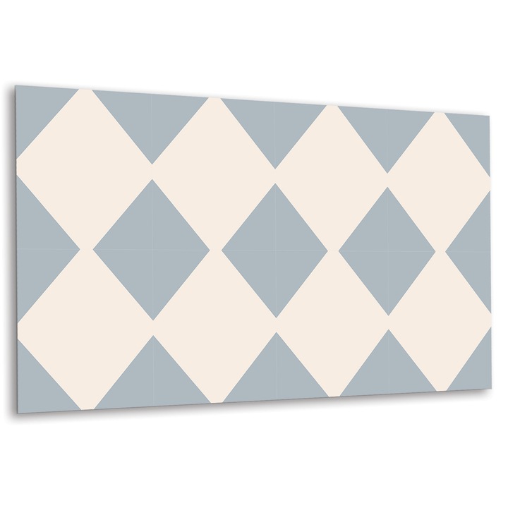 Panou de perete decorativ, Diamant, Gri, 100 cm x 50 cm
