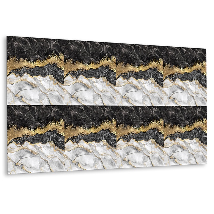 Panou de perete decorativ. Plaja de marmura. Multicolor. 100 cm x 50 cm. 010310540010000020883