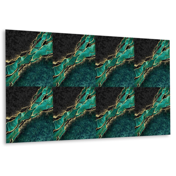 Panou de perete decorativ, Raul de marmura, Multicolor, 100 cm x 50 cm