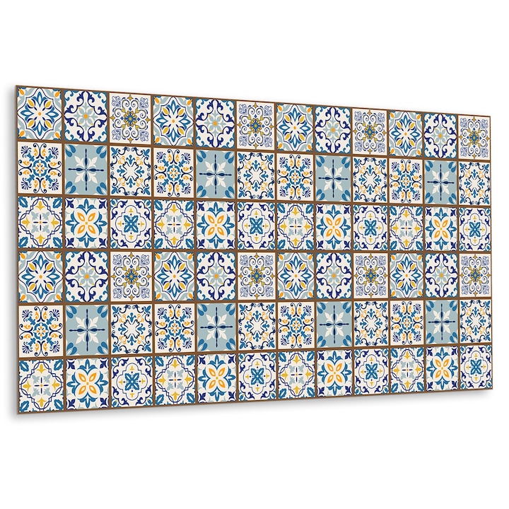 Panou de perete decorativ, mozaic arab, Multicolor, 100 cm x 50 cm
