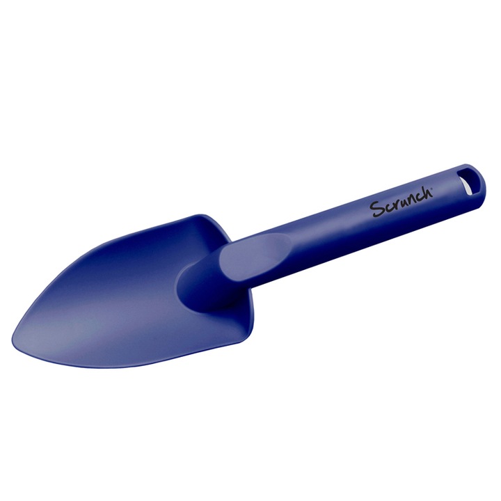 Lopata pentru nisip Scrunch, Din materiale reciclabile, 21 cm, Albastru