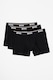 BOSS, Set de boxeri cu banda logo in talie - 3 perechi, Negru, M