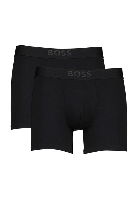 BOSS, Set de boxeri din amestec de modal - 2 perechi, Negru